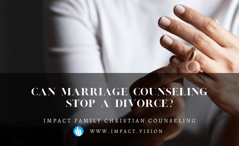 Can marriage counseling stop a divorce?