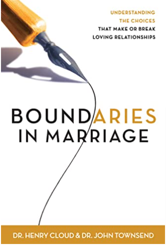 Boundaries in marriage book & workbook