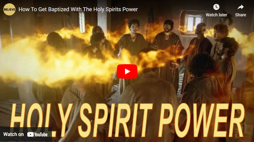 How to get baptized with the holy spirits power