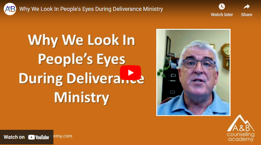 Why we look in people’s eyes during deliverance ministry