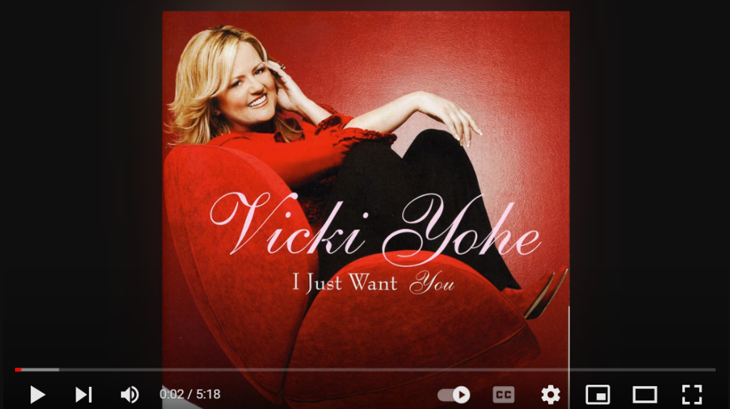 because of who you are vicki yohe