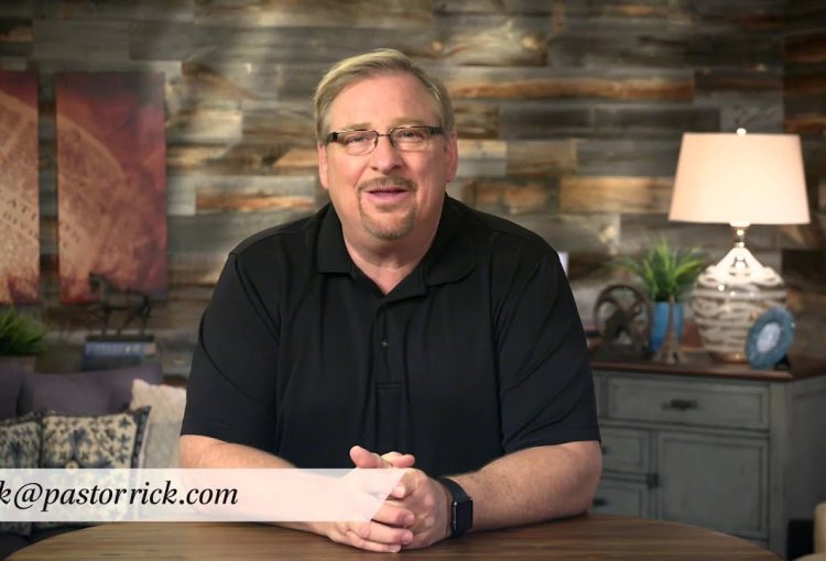 Rick Warren's message for those considering suicide