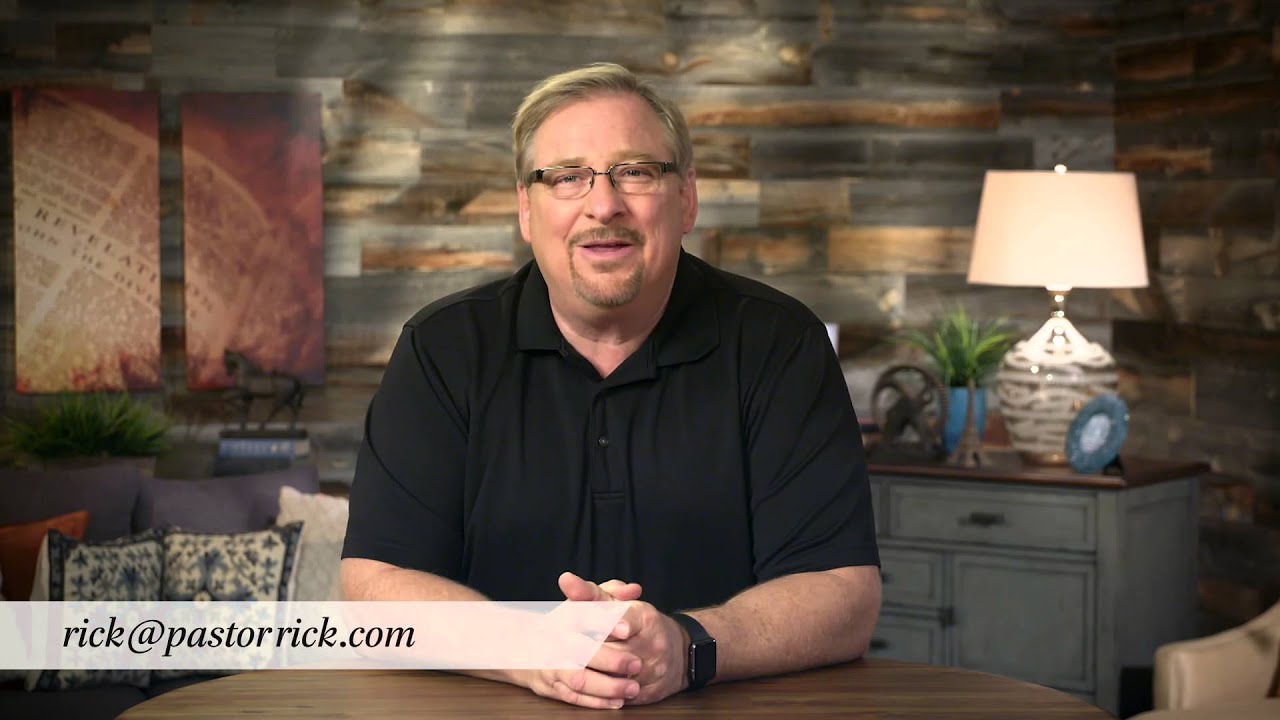 Rick warren’s message for those considering suicide