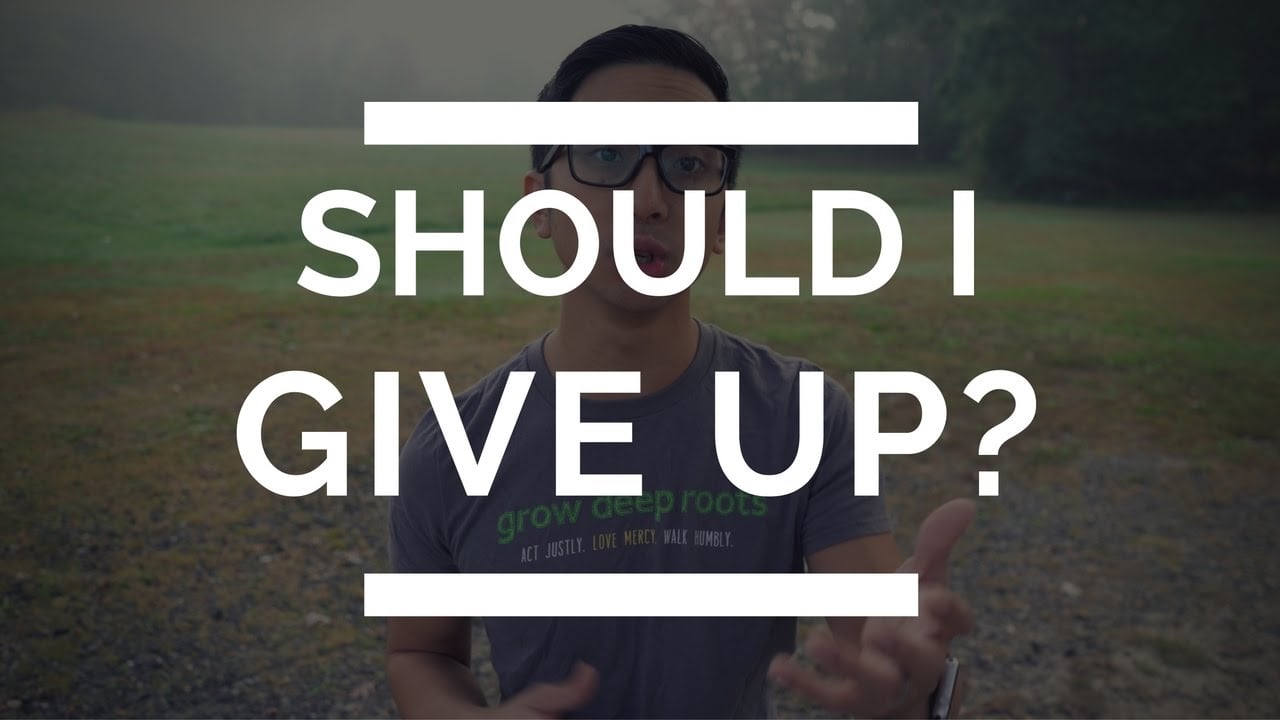 What to do when you feel like giving up | christian depression