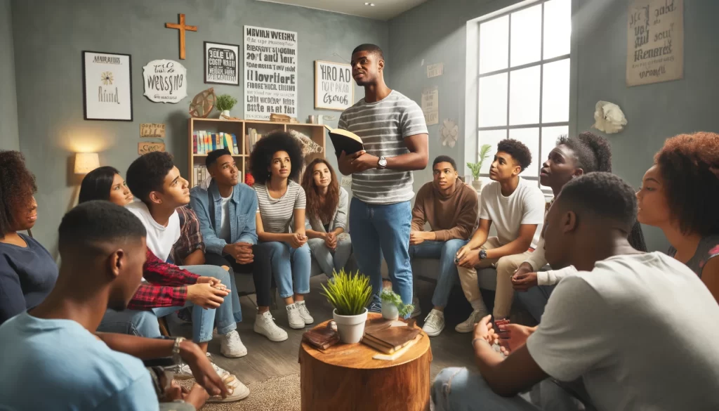 Christian youth counseling with support group